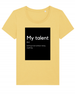 my talent Tricou mânecă scurtă guler larg fitted Damă Expresser