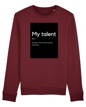 my talent Burgundy