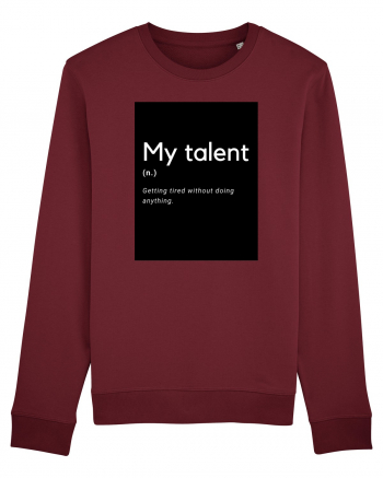 my talent Burgundy