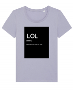 LOL Tricou mânecă scurtă guler larg fitted Damă Expresser