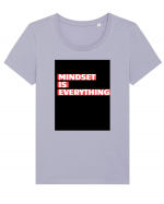 mindset is everything Tricou mânecă scurtă guler larg fitted Damă Expresser