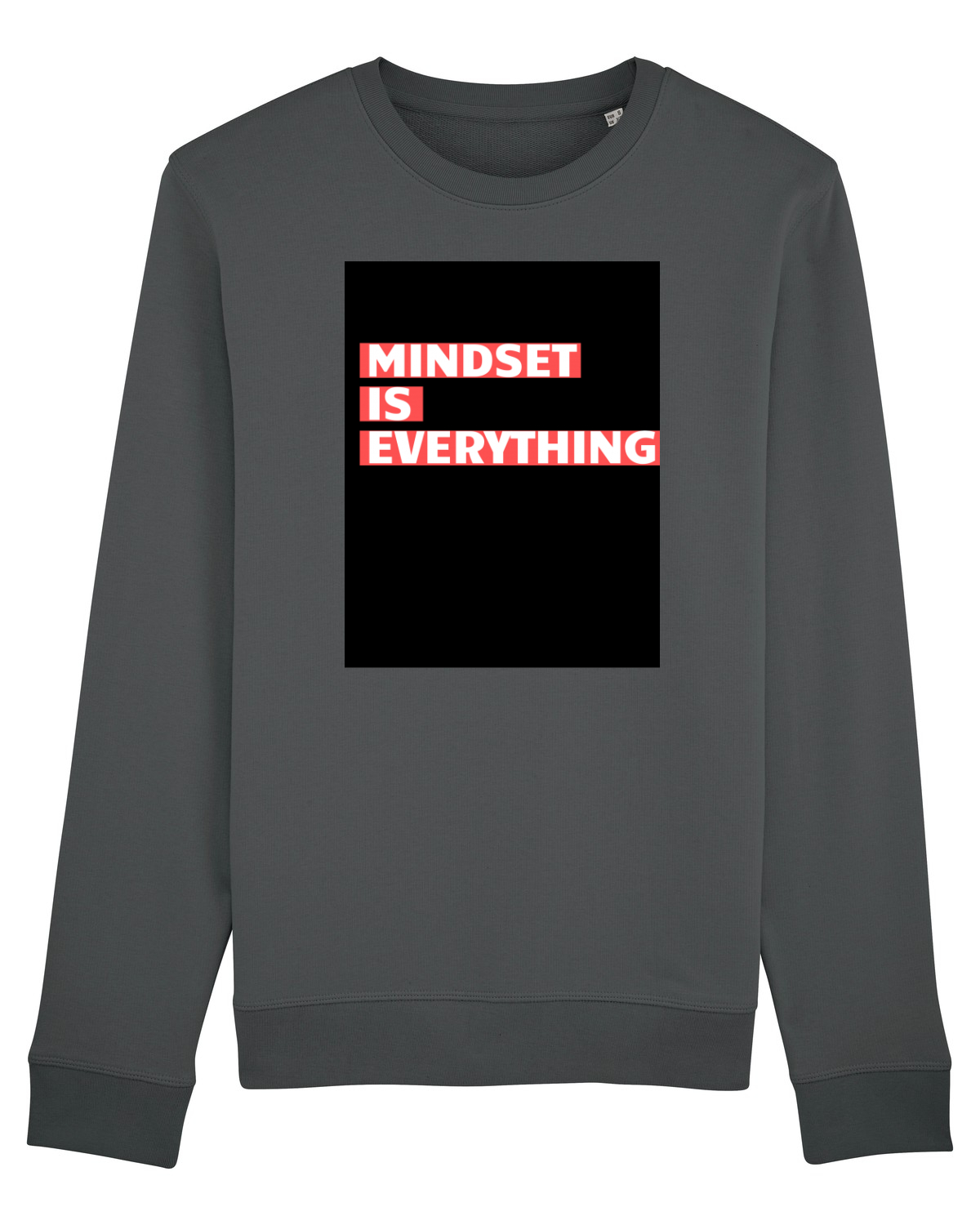 Bluză mânecă lungă Unisex Rise Anthracite