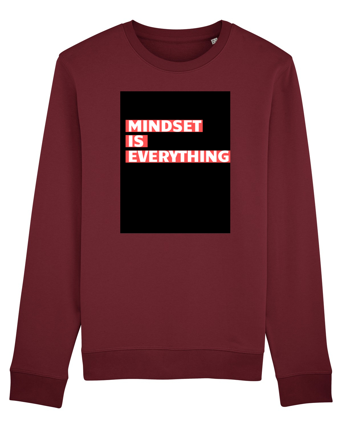 Bluză mânecă lungă Unisex Rise Burgundy