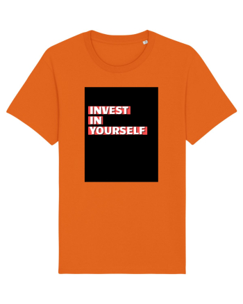 invest in yourself Bright Orange
