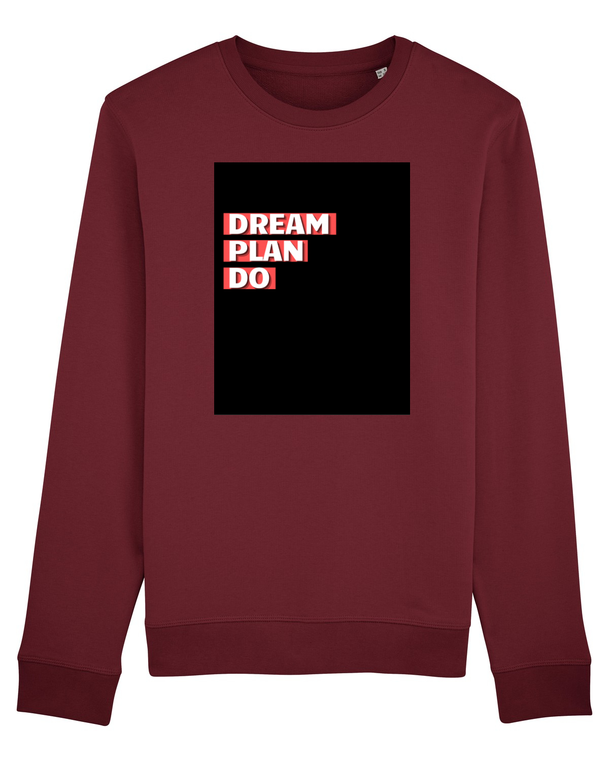 Bluză mânecă lungă Unisex Rise Burgundy
