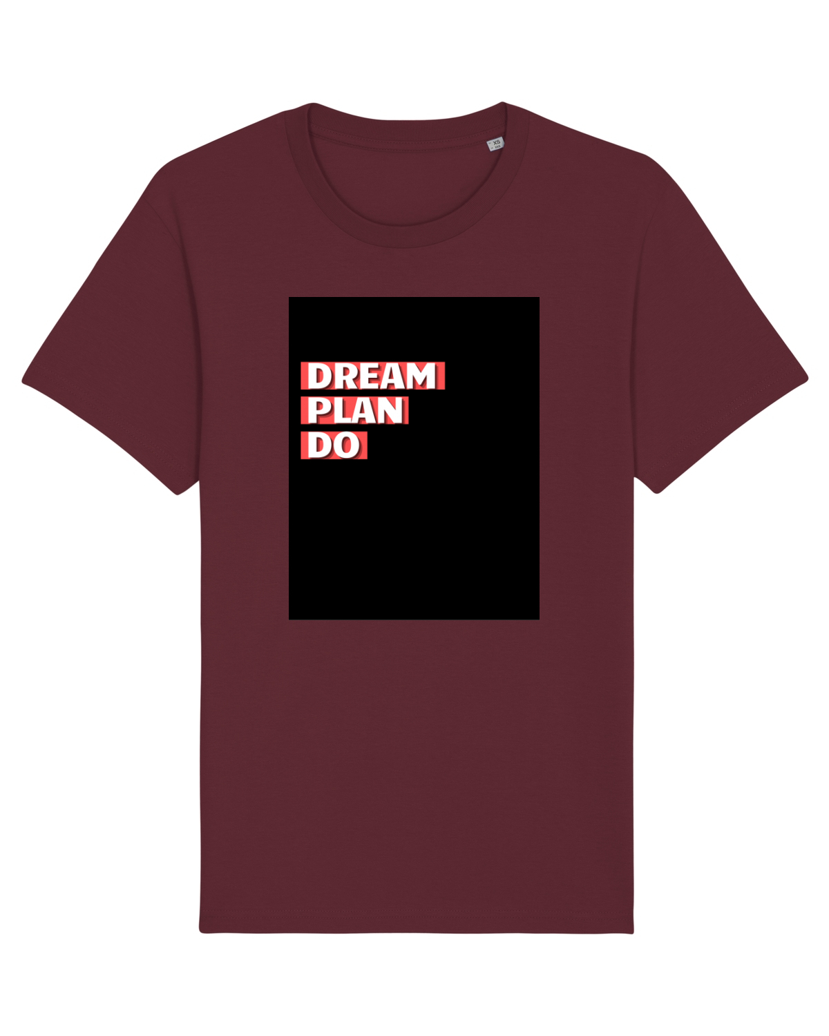 Tricou mânecă scurtă Unisex Rocker Burgundy