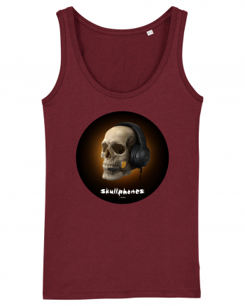 Craniu cu casti - skullphones 03 Burgundy