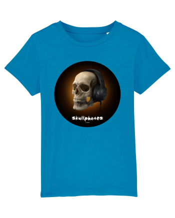 Craniu cu casti - skullphones 03 Azur
