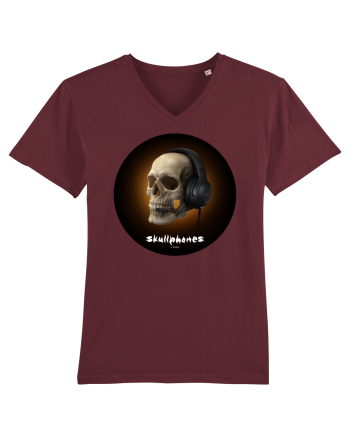 Craniu cu casti - skullphones 03 Burgundy