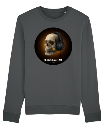 Craniu cu casti - skullphones 03 Anthracite