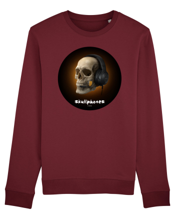 Craniu cu casti - skullphones 03 Burgundy