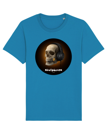 Craniu cu casti - skullphones 03 Azur