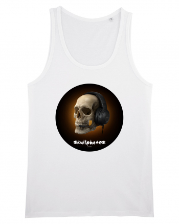 Craniu cu casti - skullphones 03 White