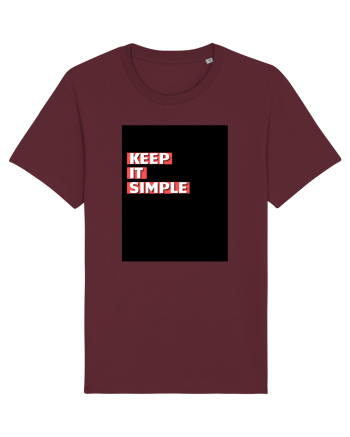keep it simple Burgundy