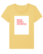 live your dreams Tricou mânecă scurtă guler larg fitted Damă Expresser