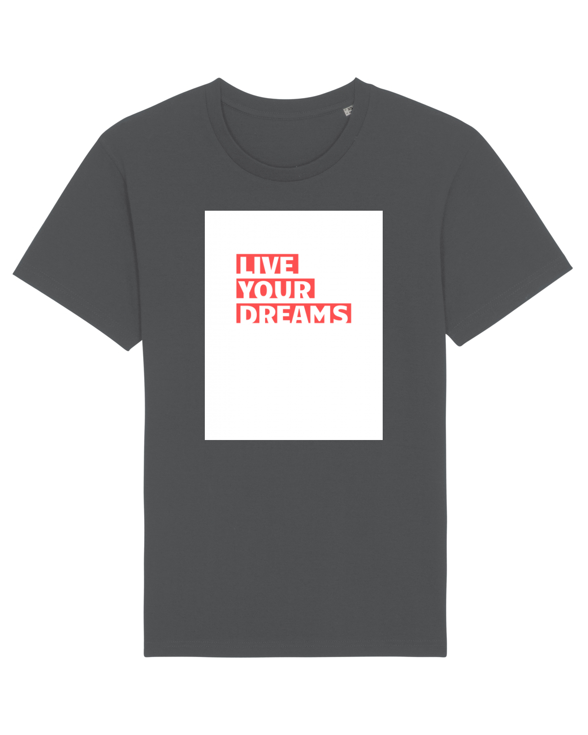 Tricou mânecă scurtă Unisex Rocker Anthracite