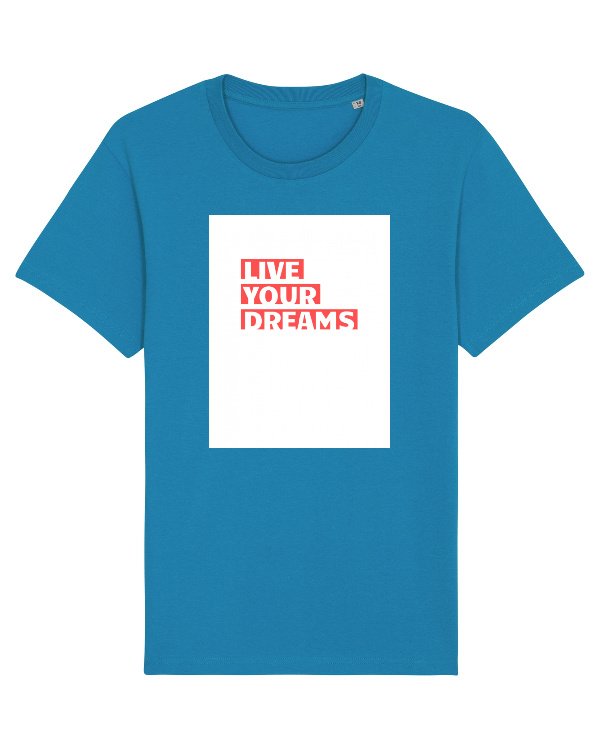 Tricou mânecă scurtă Unisex Rocker Azur