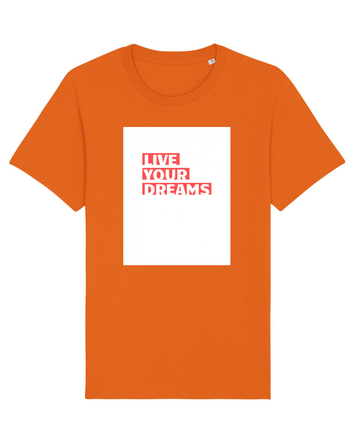 Tricou mânecă scurtă Unisex Rocker Bright Orange