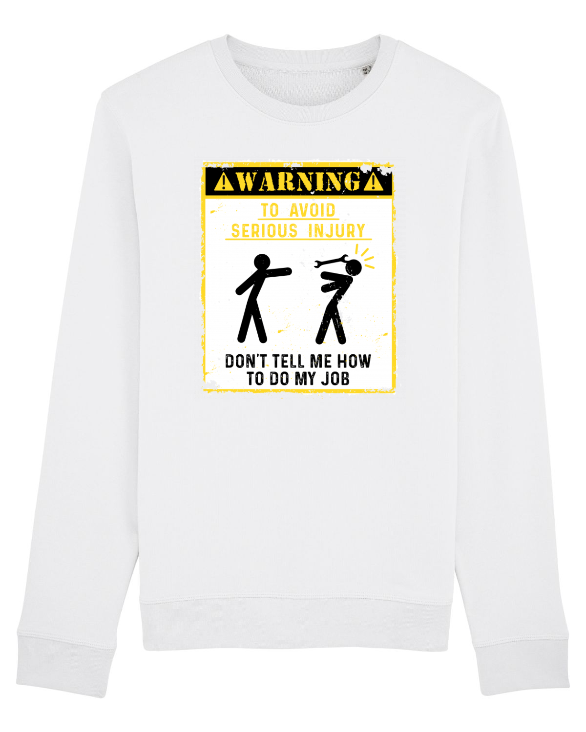 Bluză mânecă lungă Unisex Rise White