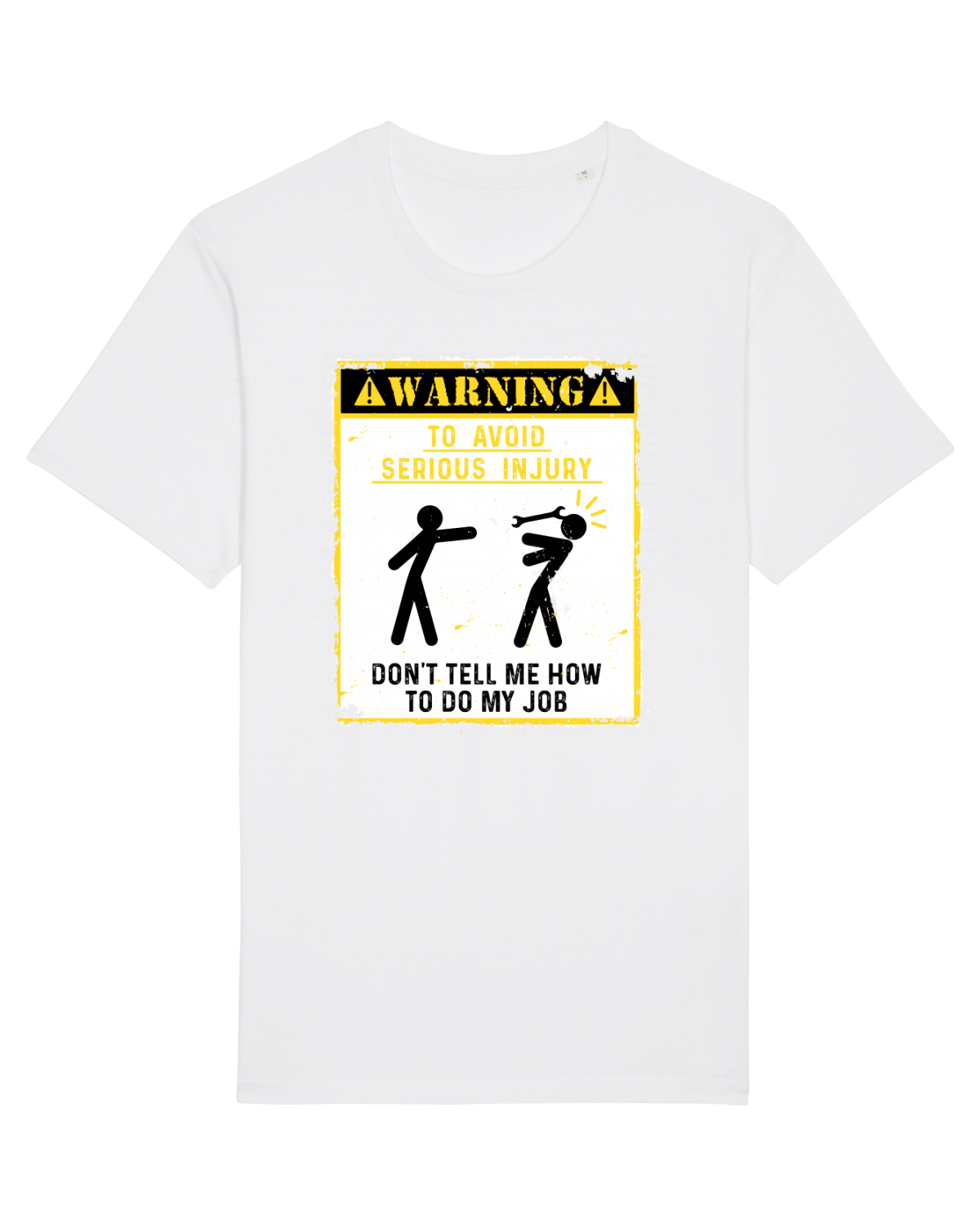 Tricou mânecă scurtă Unisex Rocker White