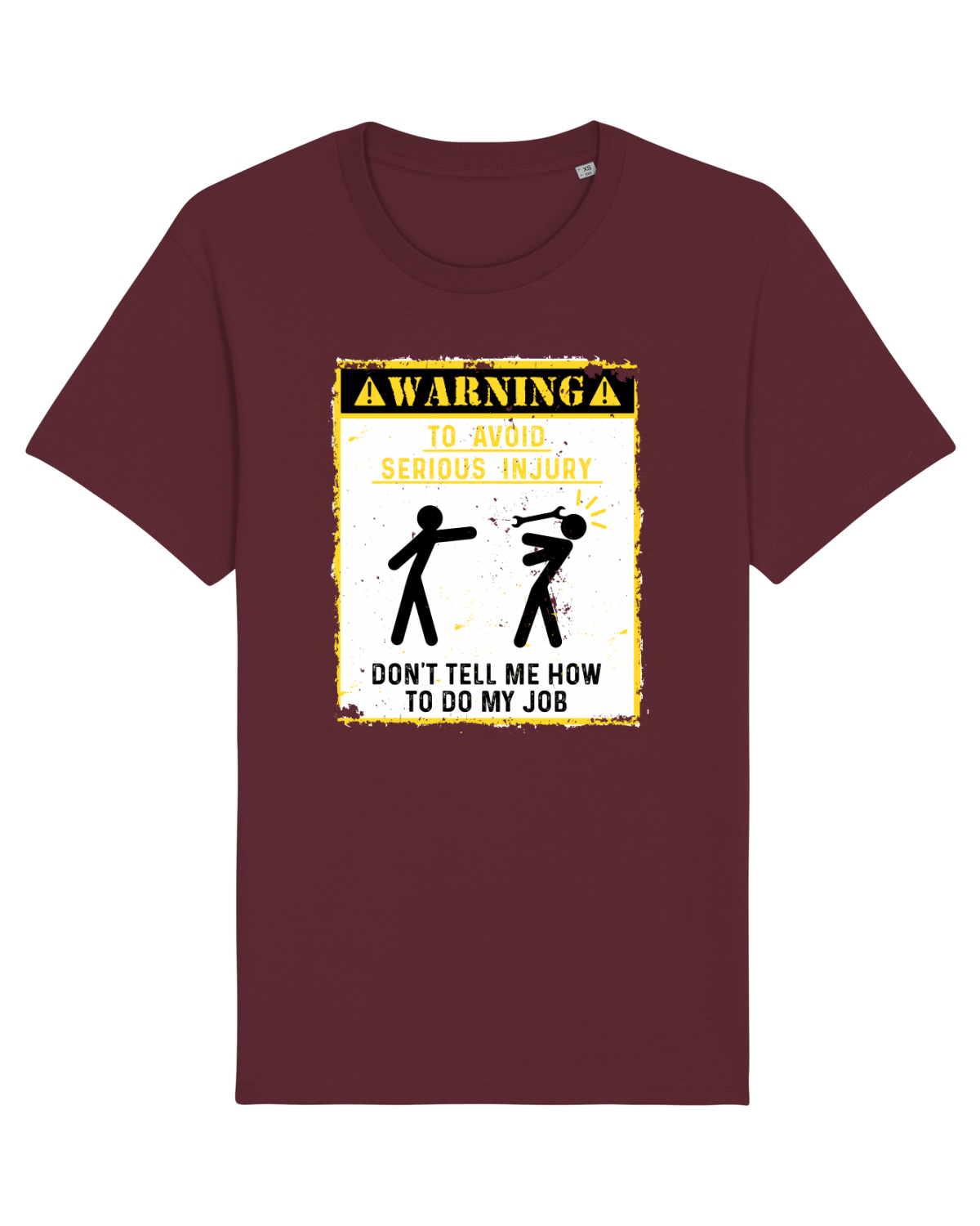 Tricou mânecă scurtă Unisex Rocker Burgundy