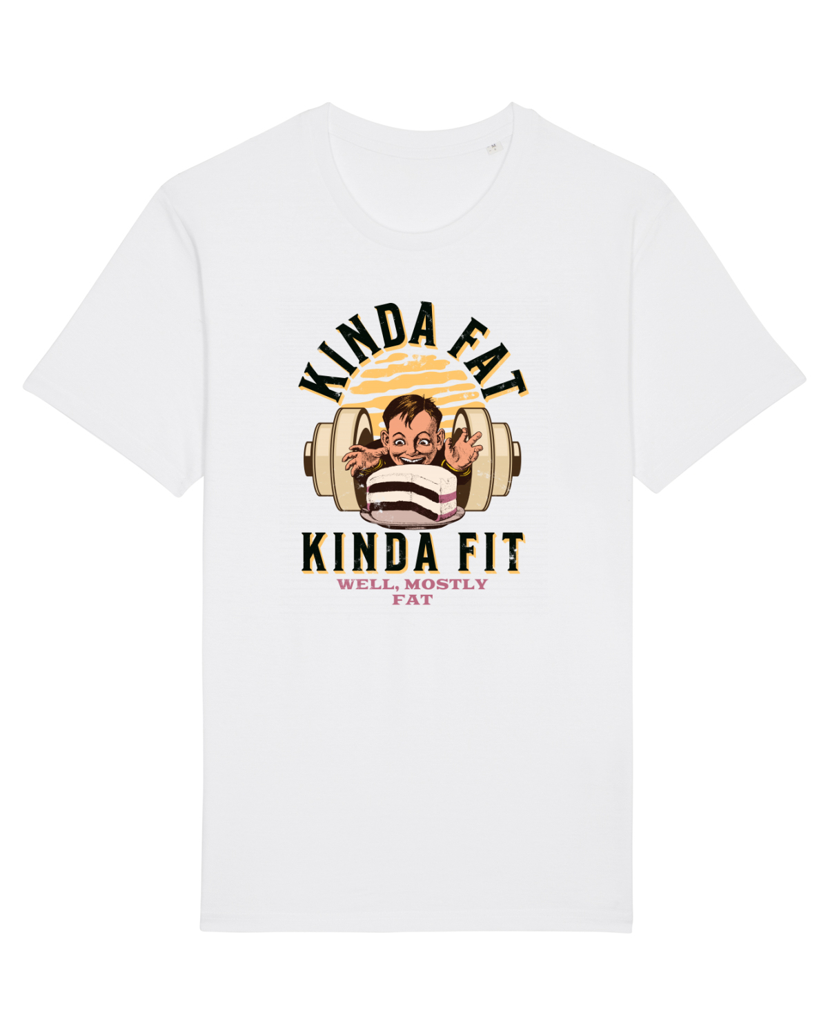 Tricou mânecă scurtă Unisex Rocker White