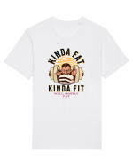 Un pic gras, un pic fit. Kinda fat kinda fit, well mostly fat Tricou mânecă scurtă Unisex Rocker
