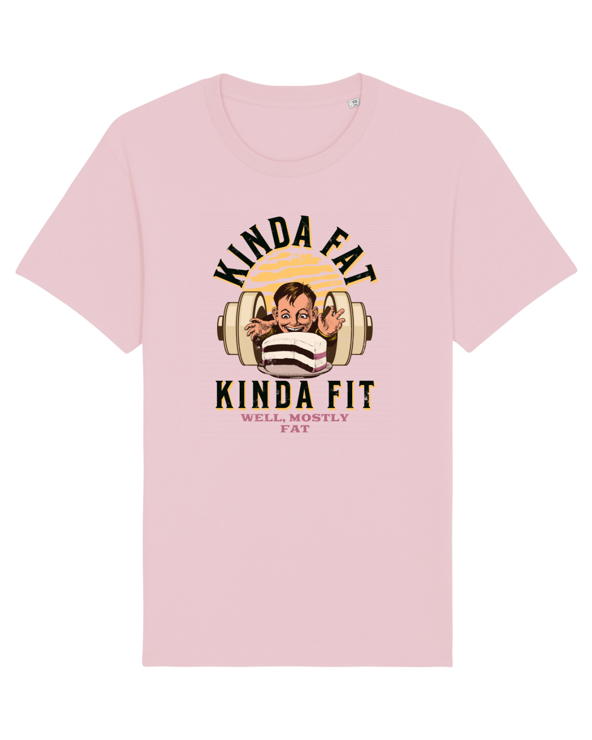 Tricou mânecă scurtă Unisex Rocker Cotton Pink