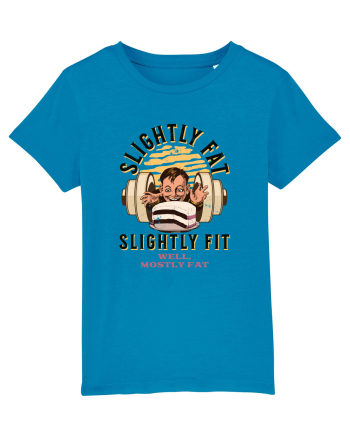 Un pic gras aproape fit. Tricou de mers la sală Azur
