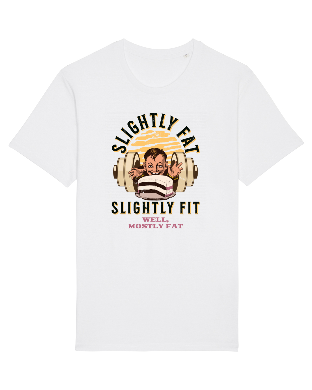 Tricou mânecă scurtă Unisex Rocker White
