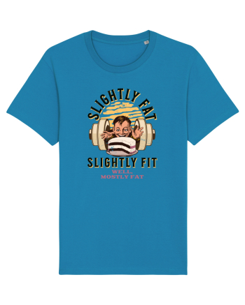 Un pic gras aproape fit. Tricou de mers la sală Azur
