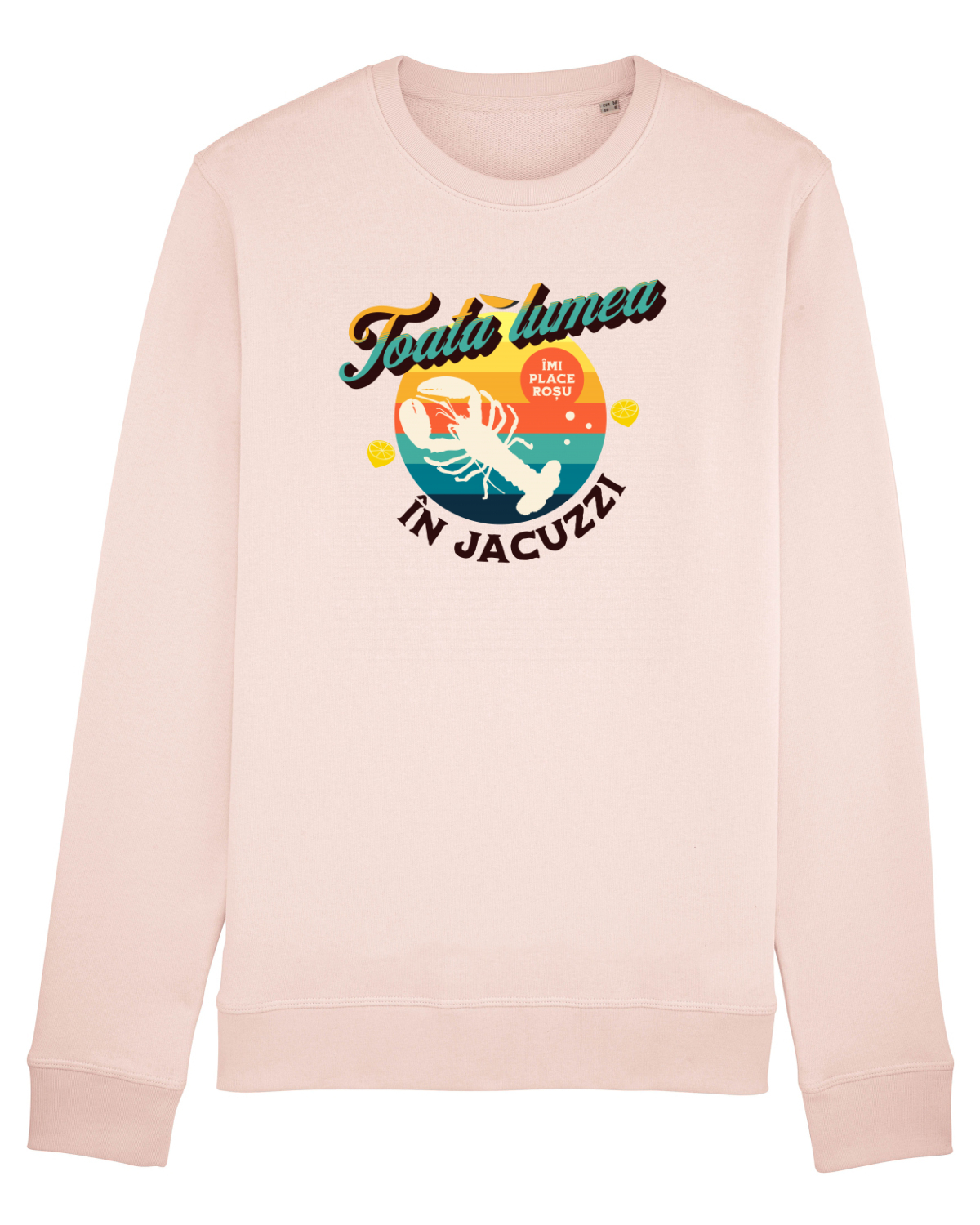 Bluză mânecă lungă Unisex Rise Candy Pink