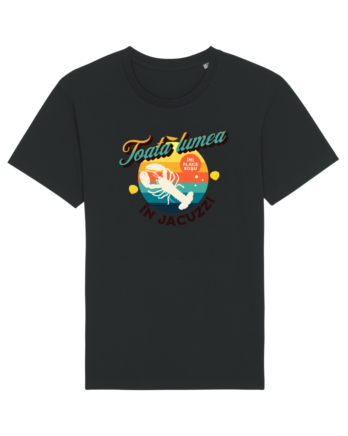 Tricou mânecă scurtă Unisex Rocker Black
