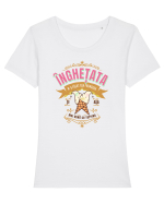 Înghețata m-a făcut așa frumoasă Tricou mânecă scurtă guler larg fitted Damă Expresser