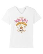 Înghețata m-a făcut așa frumoasă Tricou mânecă scurtă guler V Bărbat Presenter