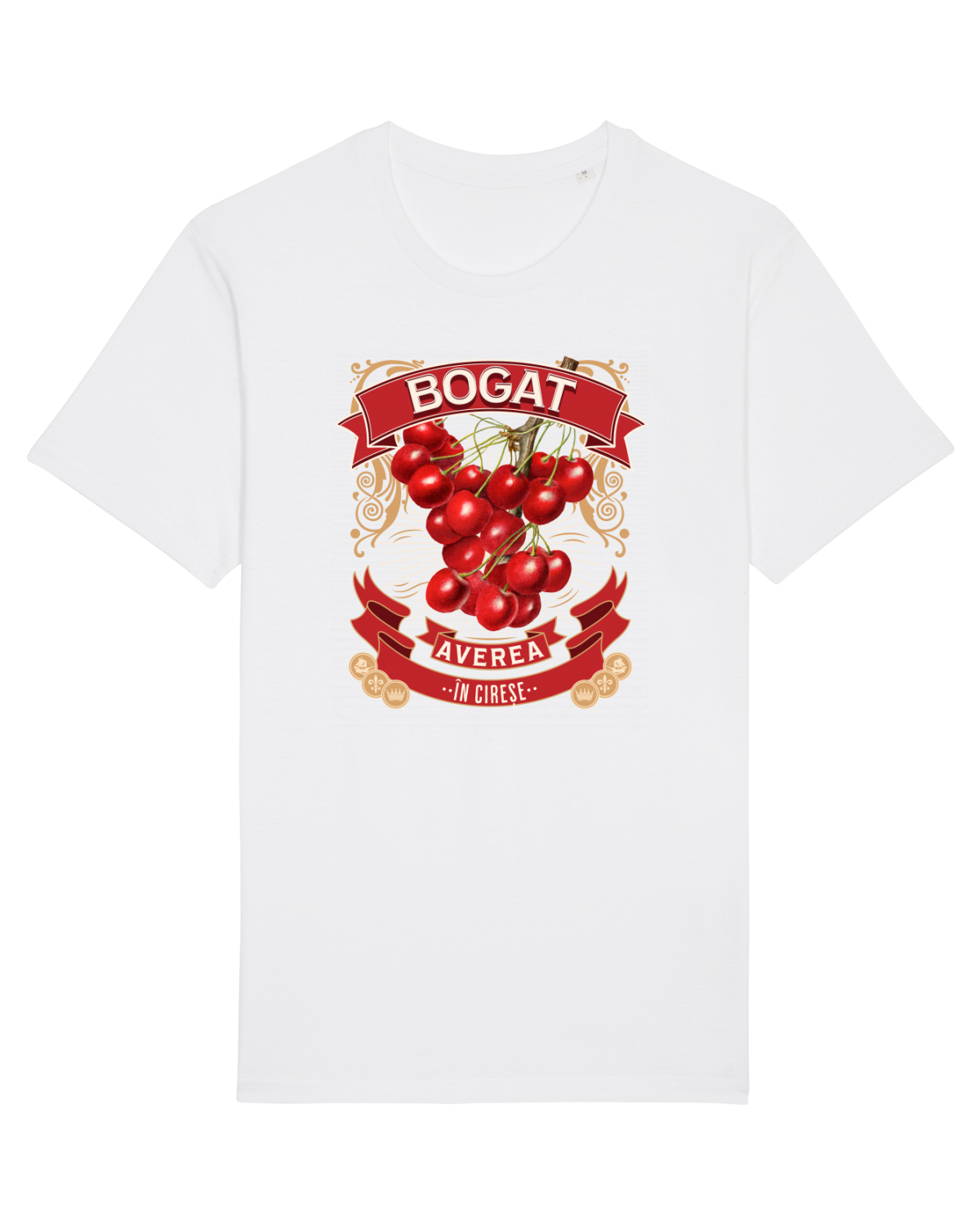 Tricou mânecă scurtă Unisex Rocker White