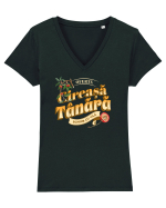 Cireașă tânăra, schimb cu vilă Tricou mânecă scurtă guler V Damă Evoker