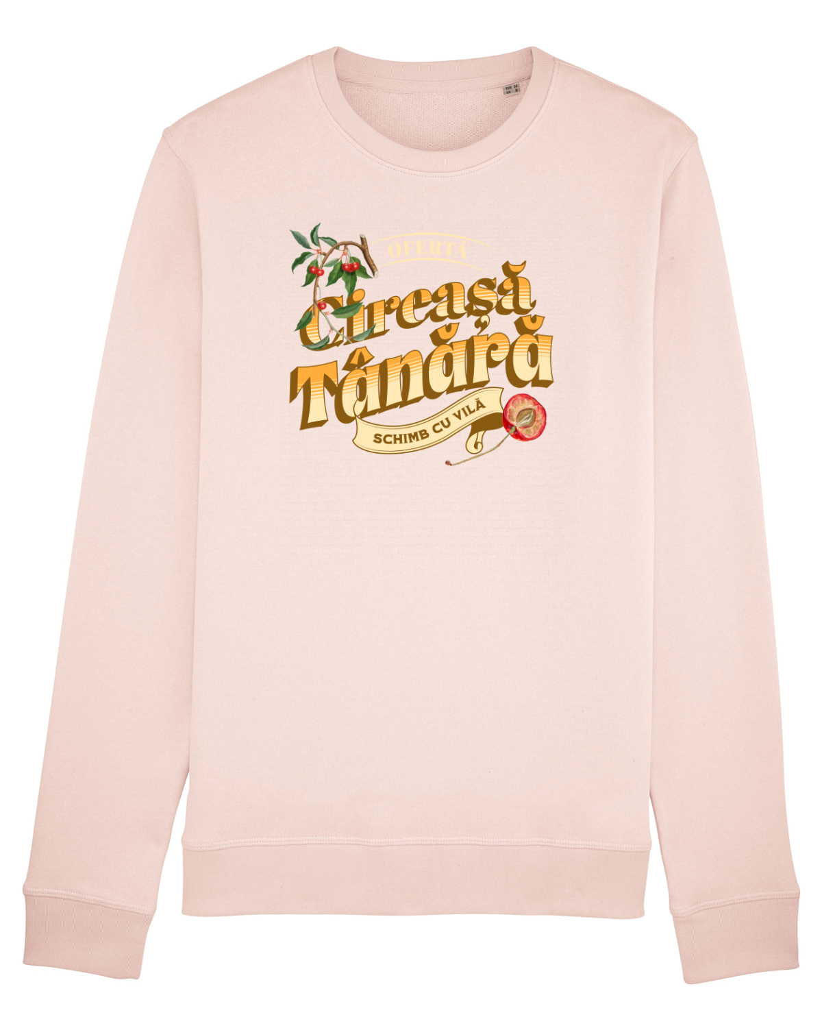 Bluză mânecă lungă Unisex Rise Candy Pink