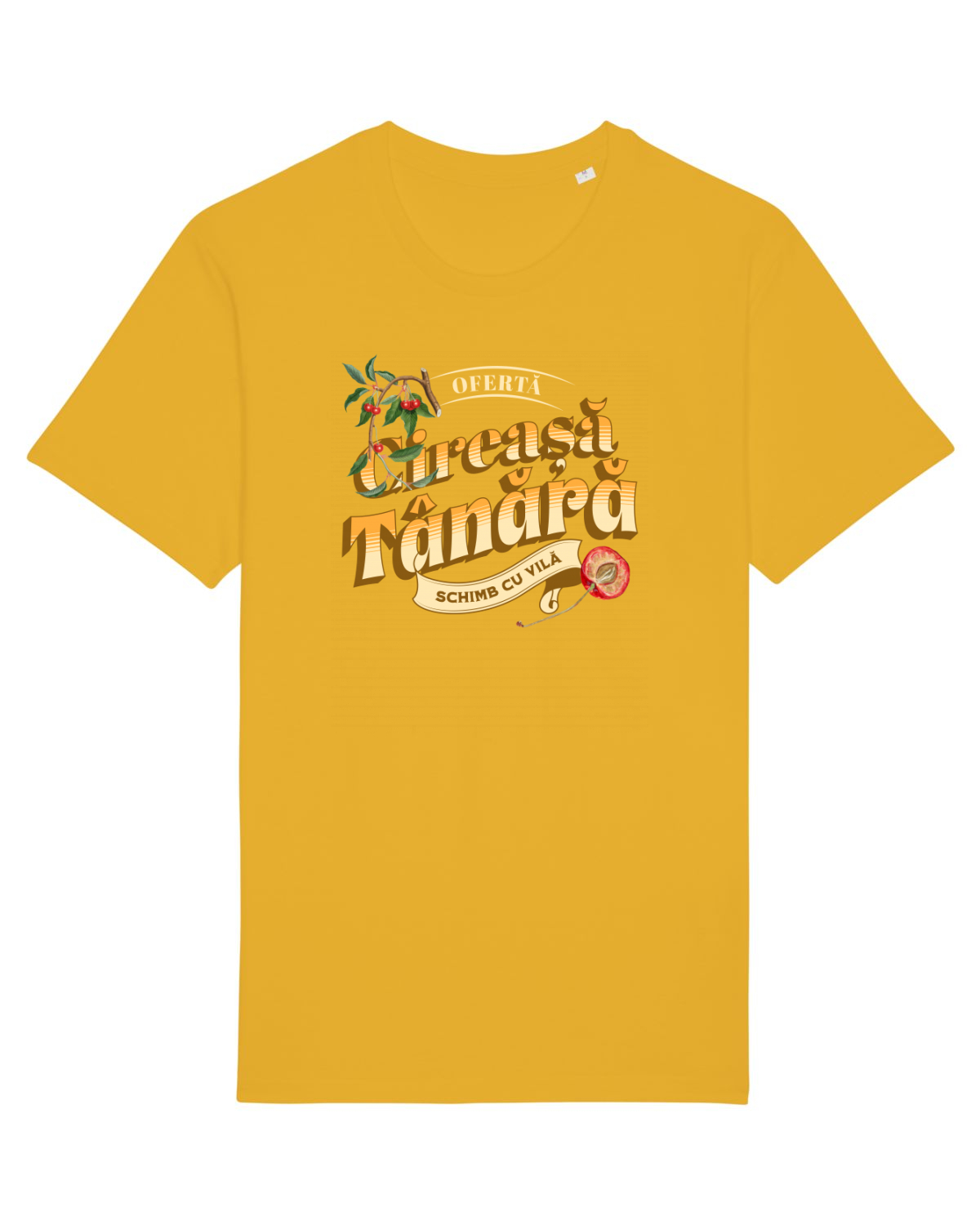 Tricou mânecă scurtă Unisex Rocker Spectra Yellow