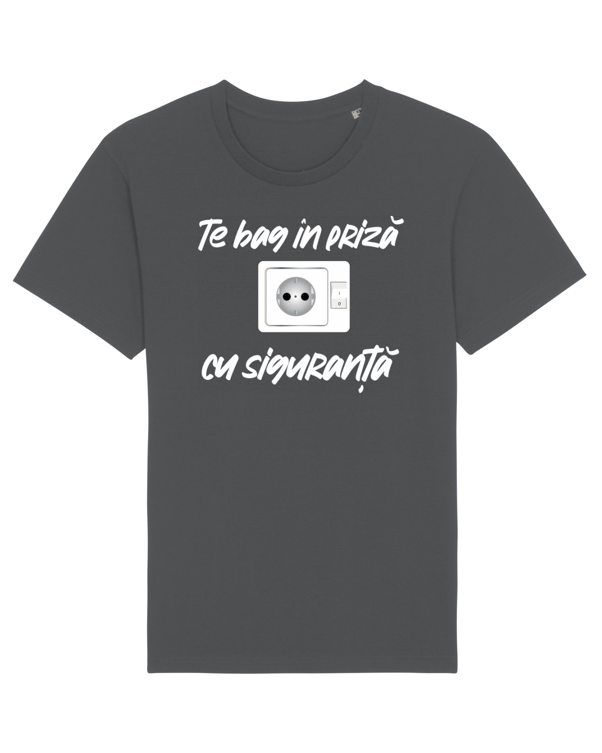 Tricou mânecă scurtă Unisex Rocker Anthracite