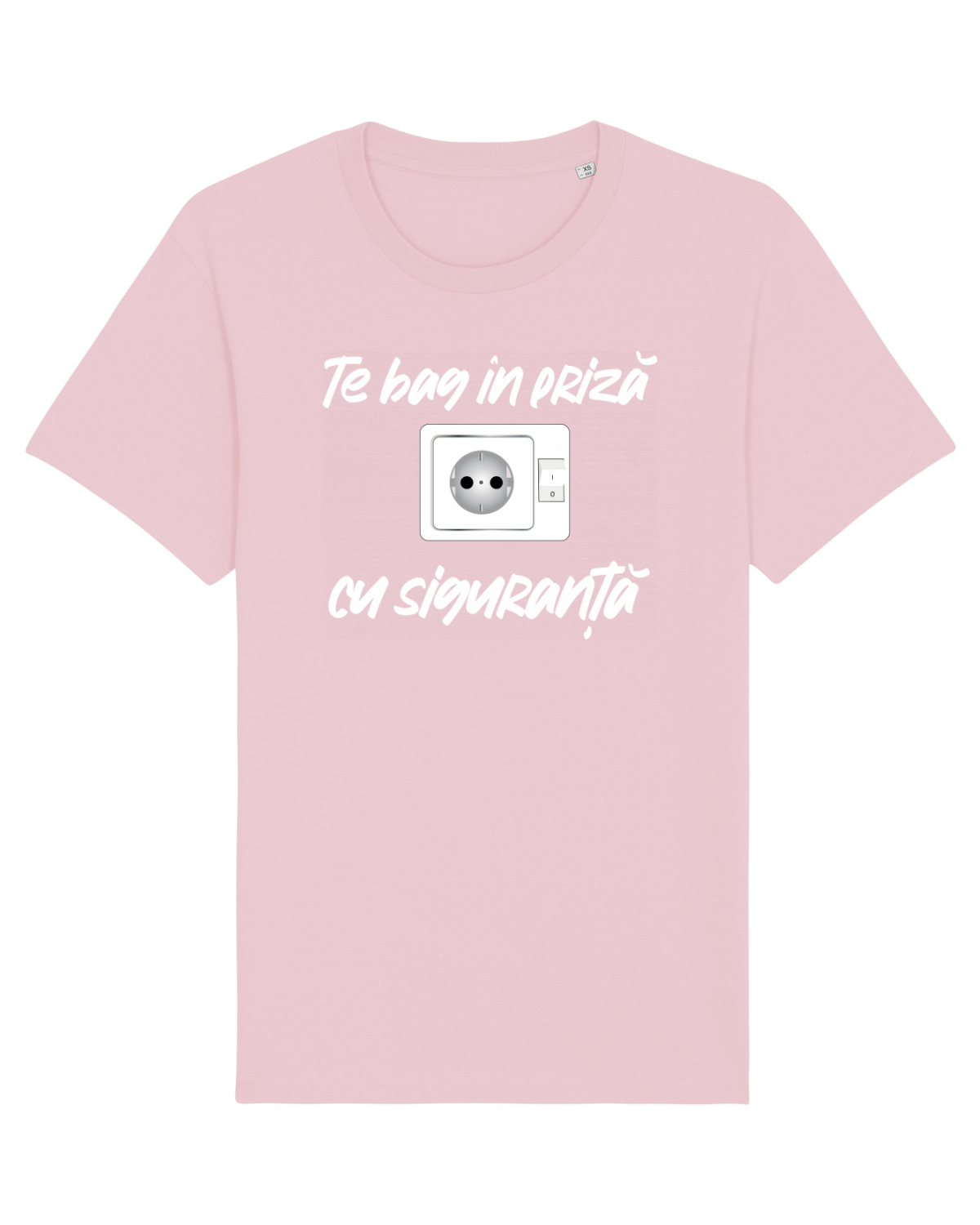 Tricou mânecă scurtă Unisex Rocker Cotton Pink