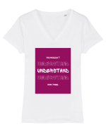 understand  Tricou mânecă scurtă guler V Damă Evoker