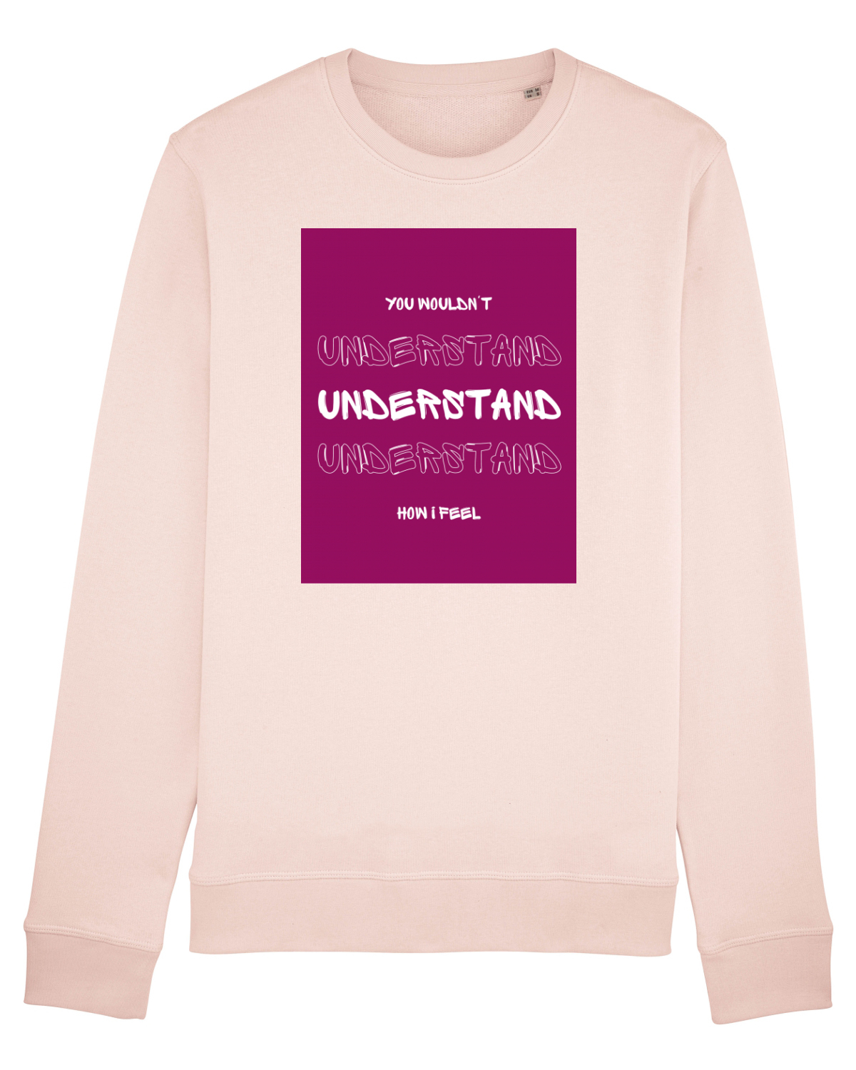 Bluză mânecă lungă Unisex Rise Candy Pink
