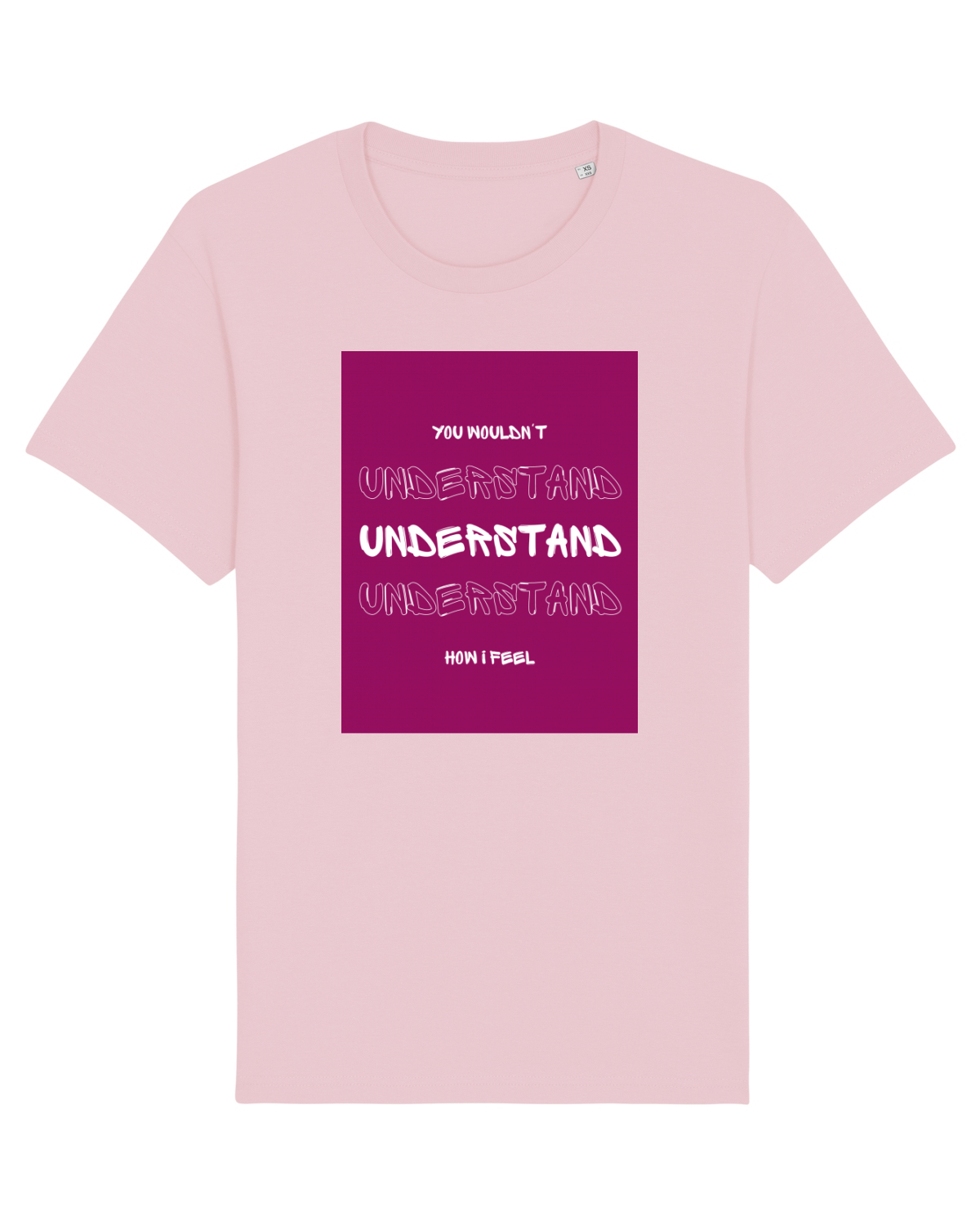 Tricou mânecă scurtă Unisex Rocker Cotton Pink