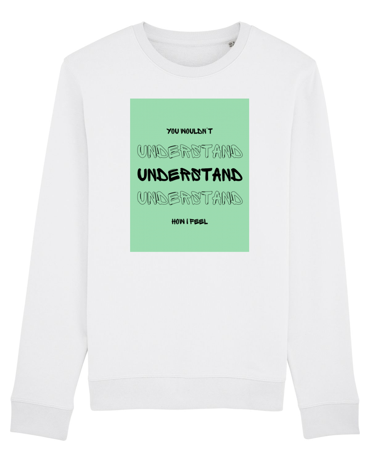 Bluză mânecă lungă Unisex Rise White