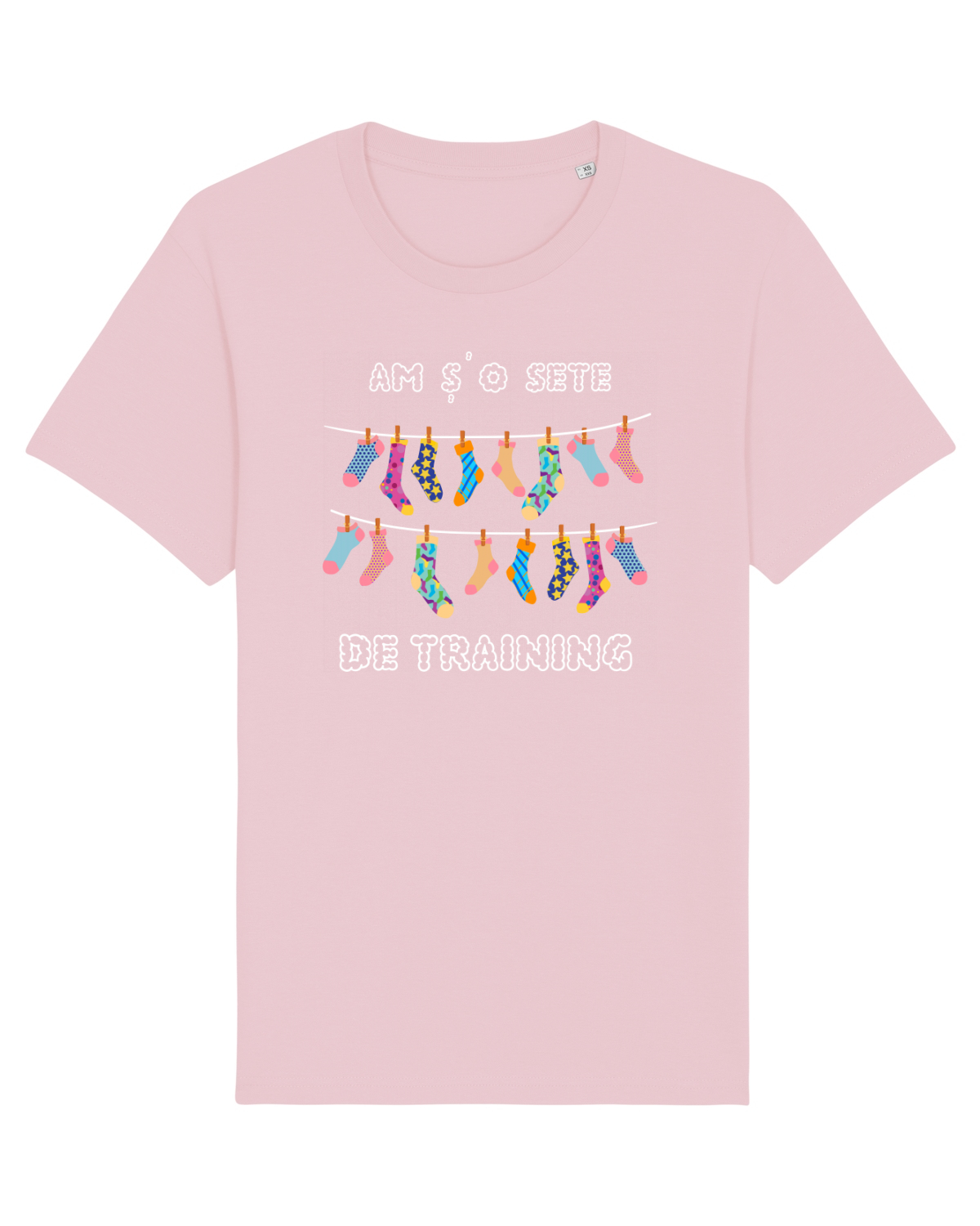 Tricou mânecă scurtă Unisex Rocker Cotton Pink