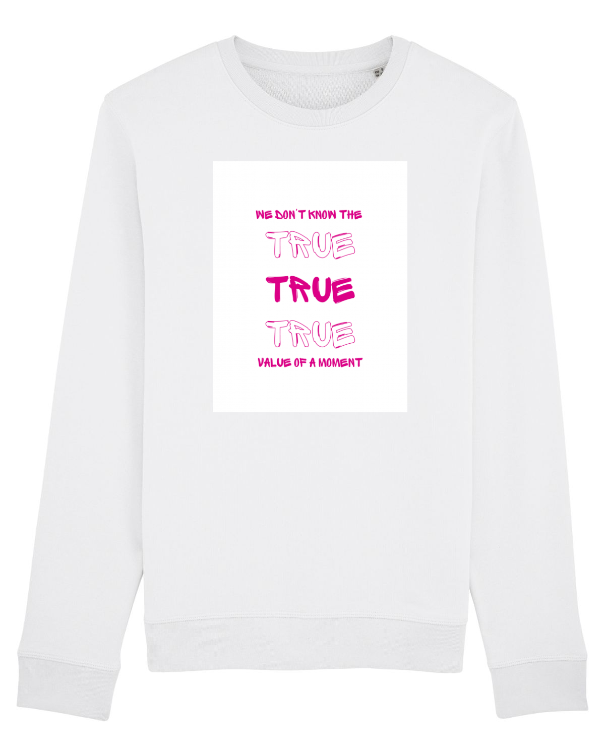 Bluză mânecă lungă Unisex Rise White