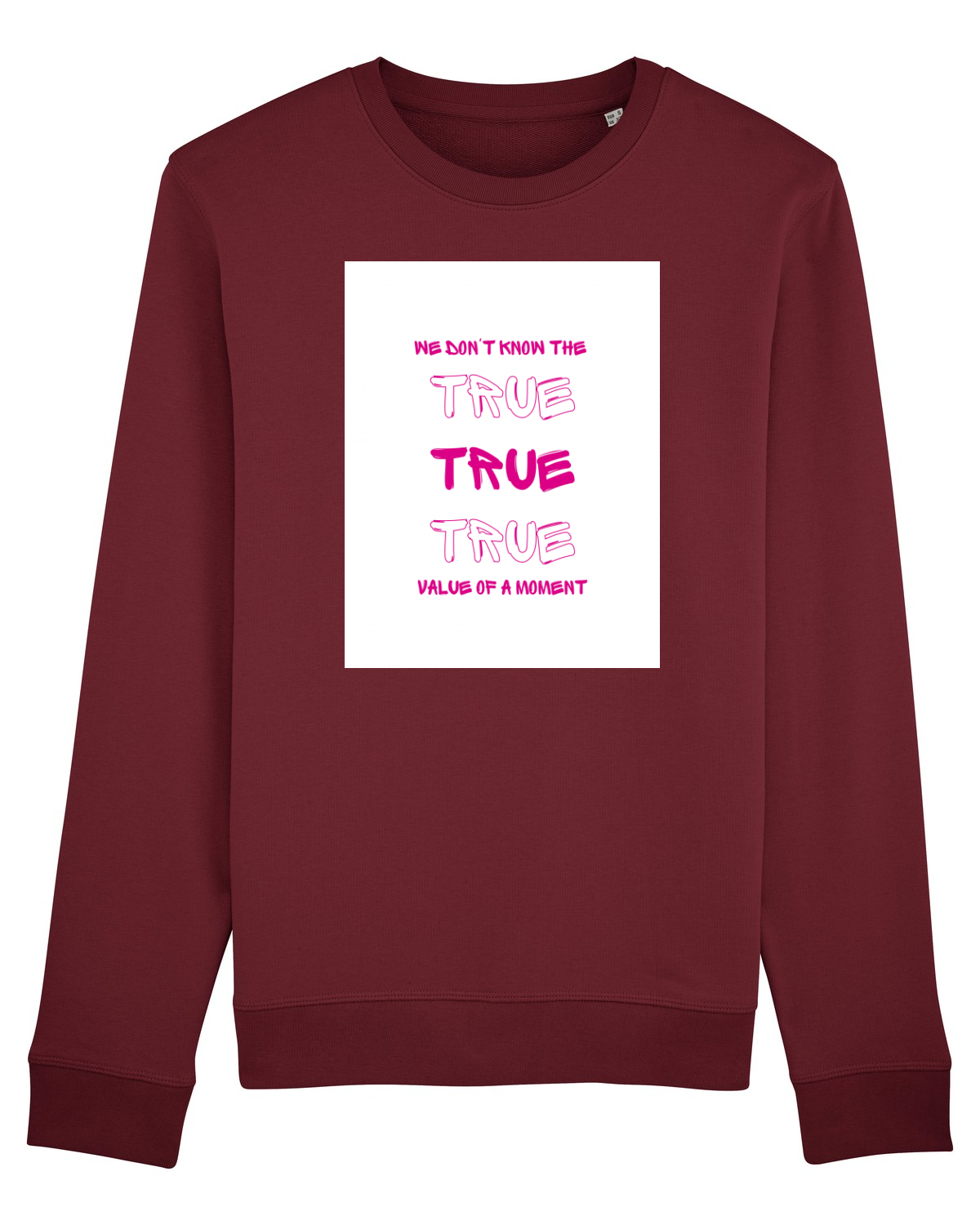 Bluză mânecă lungă Unisex Rise Burgundy