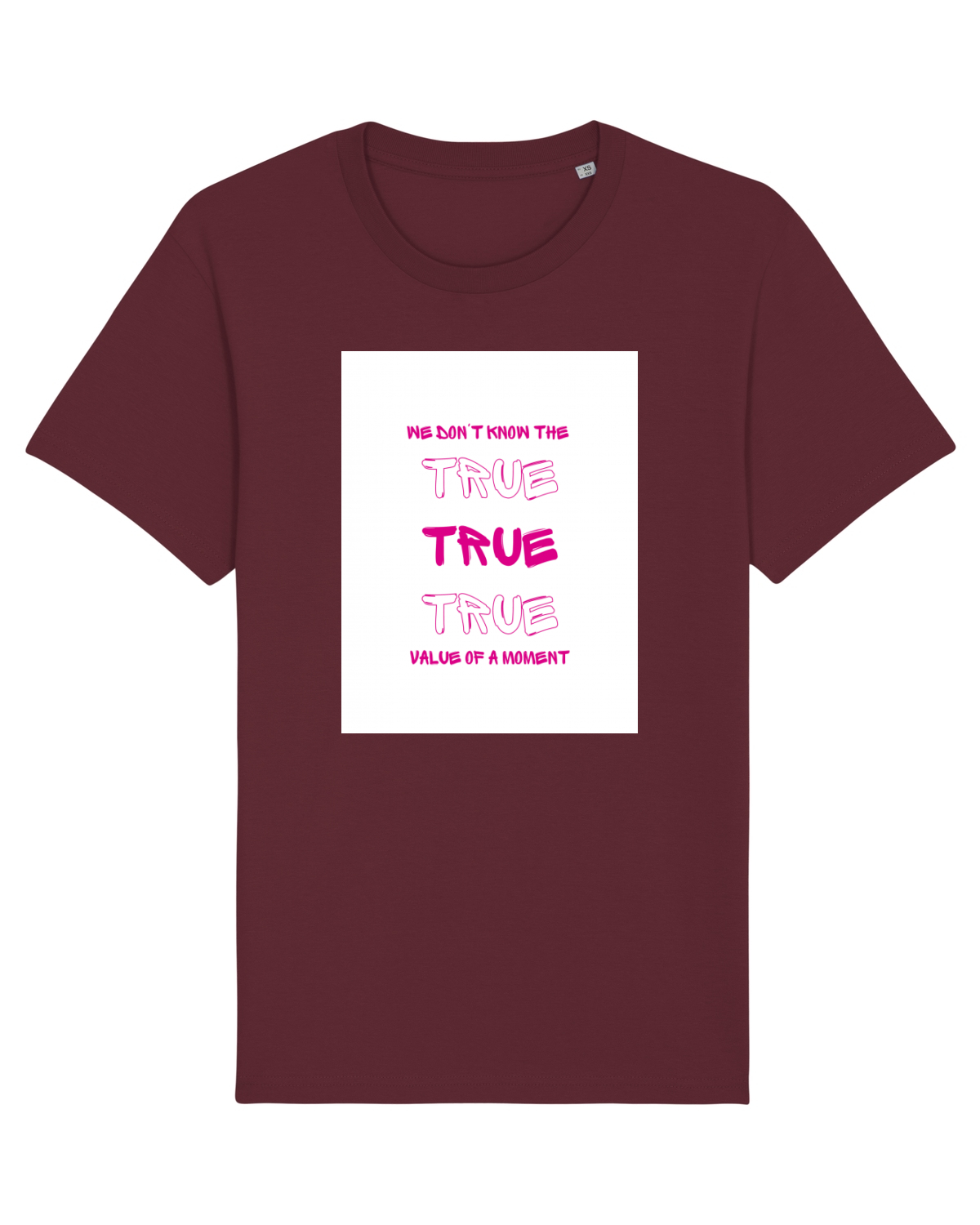 Tricou mânecă scurtă Unisex Rocker Burgundy