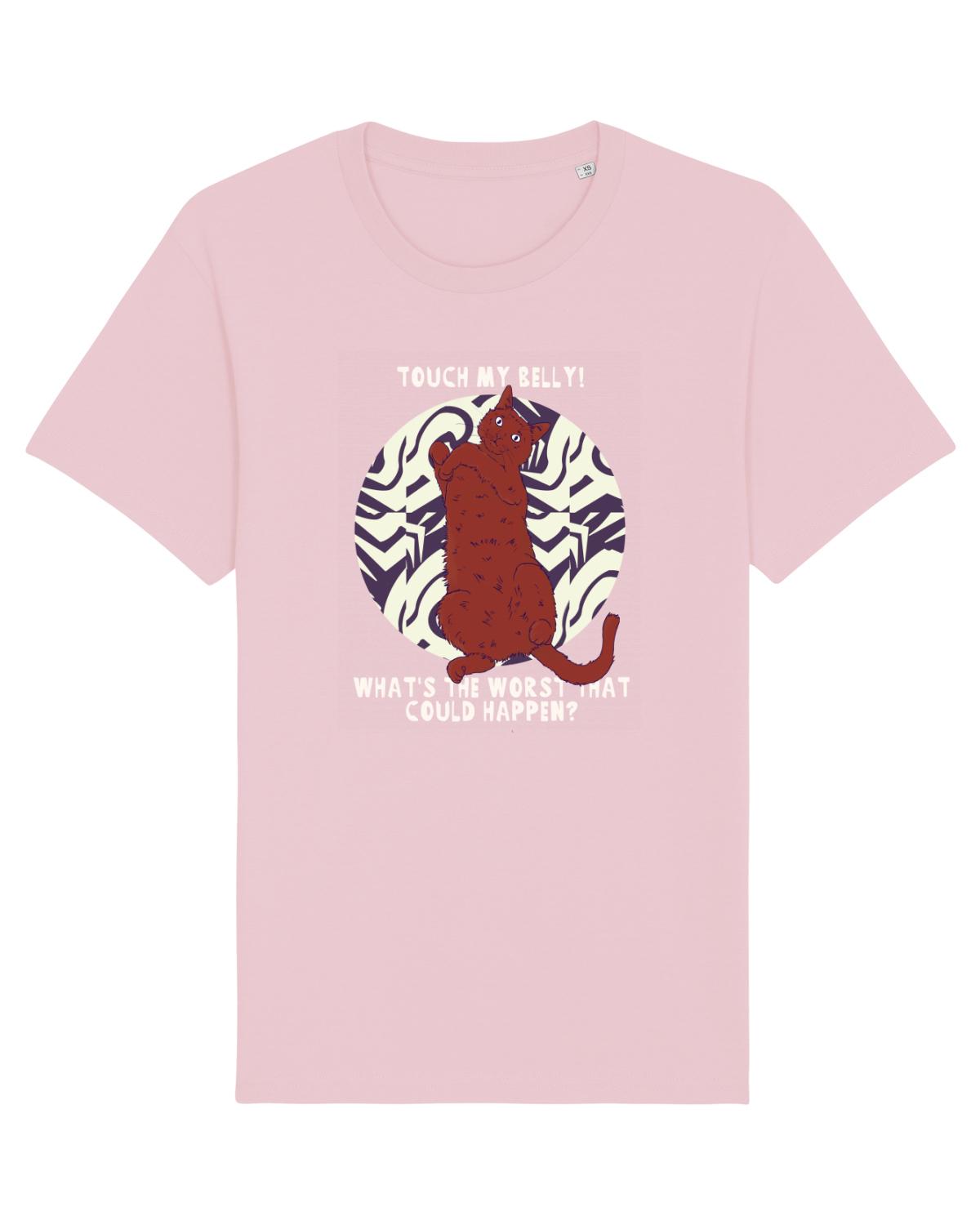 Tricou mânecă scurtă Unisex Rocker Cotton Pink